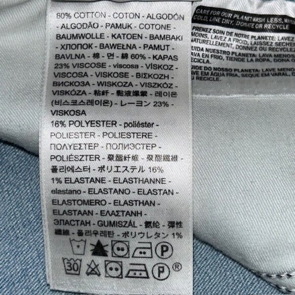 Levi's Women's 311 Shaping Skinny Jeans 27 X 32 Distressed Stretchy Light Wash - Picture 5 of 8